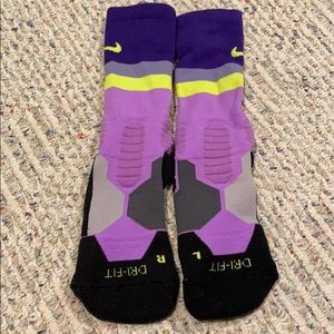 Purple Nike Elite Socks
